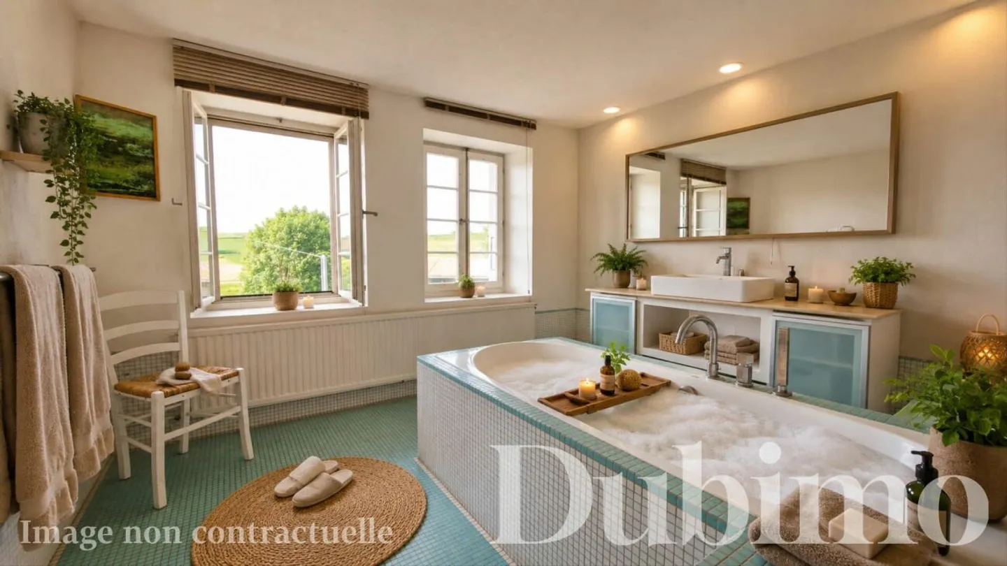 PROPRIÉTÉ VILLAGEOISE DE CARACTÈRE AVEC 3 LOGEMENTS ET FORT POTENTIEL - Foto 5 di 13