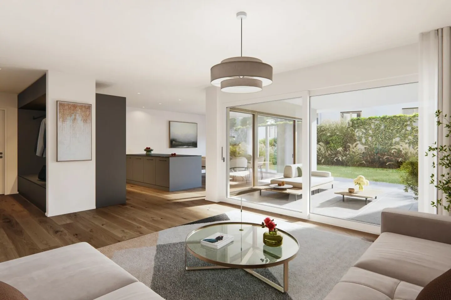 Nouvel appartement de 3,5 pièces au rez-de-chaussée avec grand jardin - Photo 5 sur 6