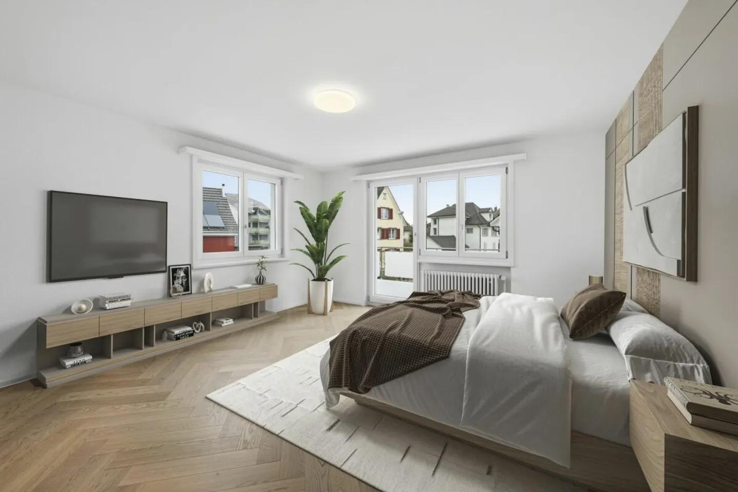 Stilvolles Wohnen mit Garten -  komplett renoviertes  Doppeleinfamilienhaus in Bürglen - Photo 8 sur 13