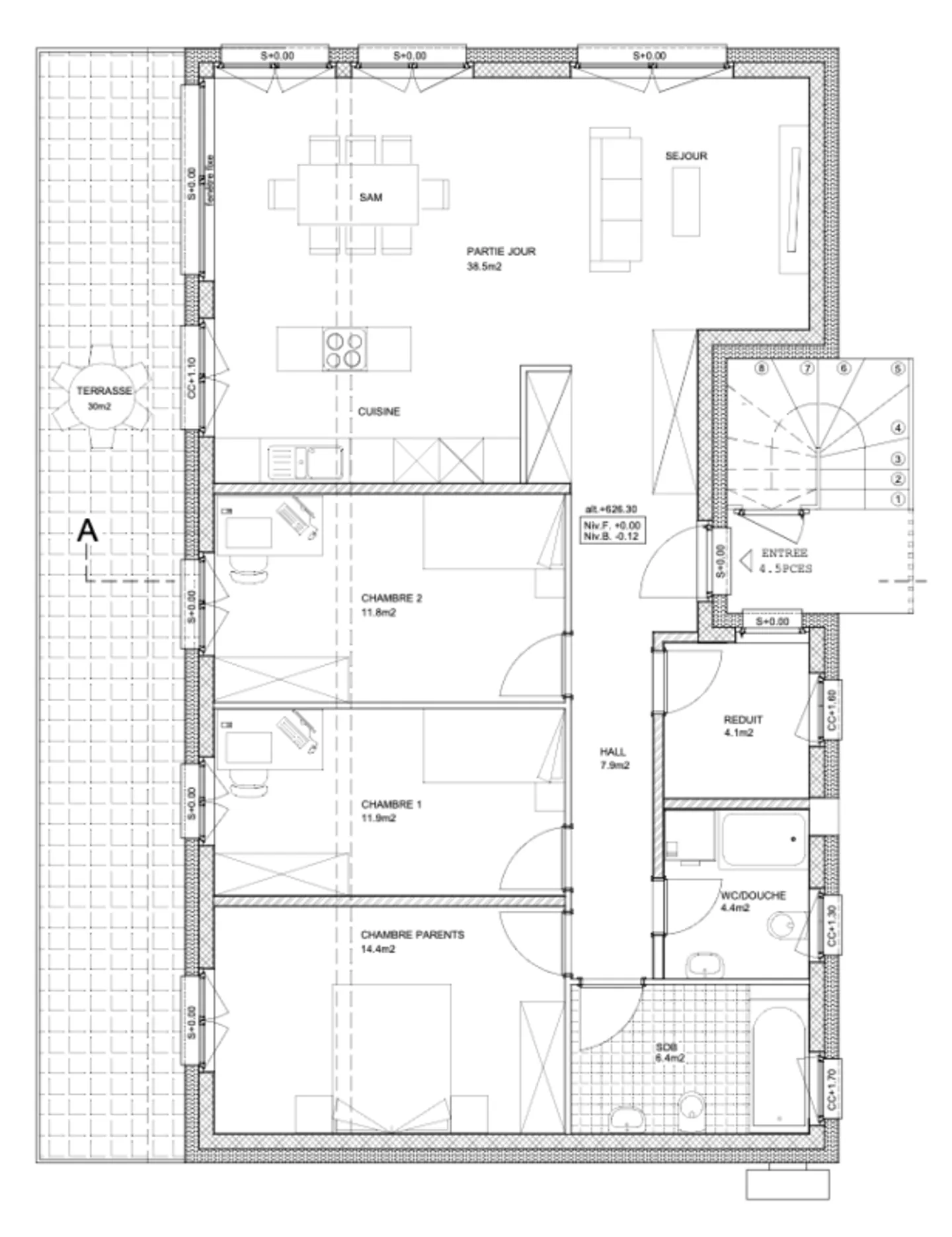 NEUBAU 4.5-Zi-Attika (Haus A oder Haus B ) - Foto 4 von 8