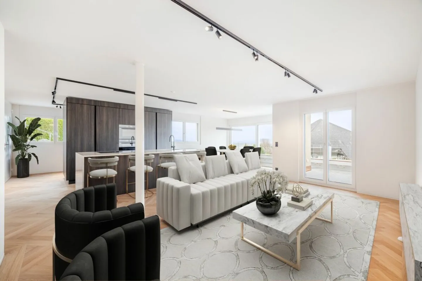 luxuriös &amp; komplett sanierte 4.5-Zi. Terrassenwohnung am Tor zur Innerschweiz - Foto 5 di 12