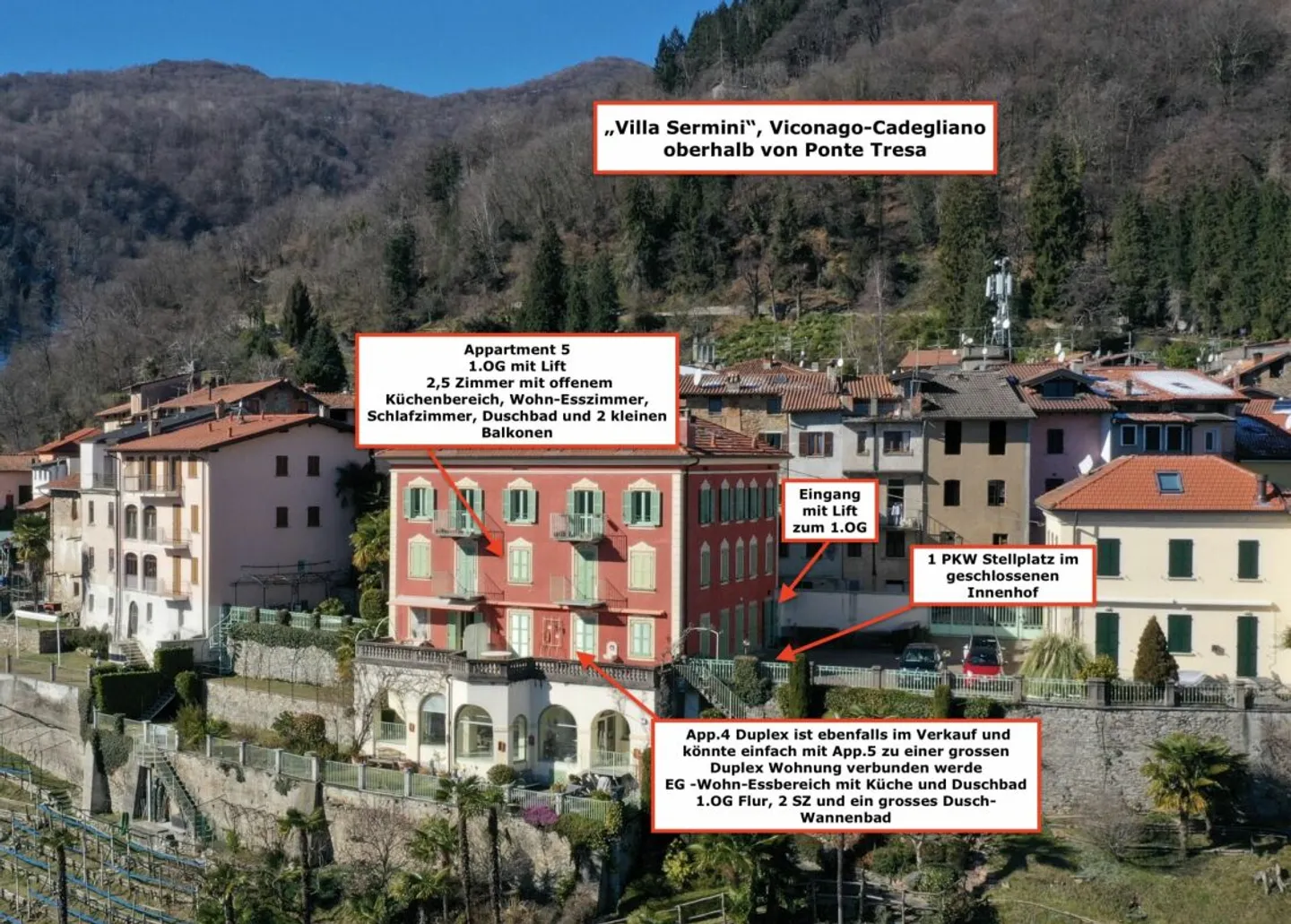 ITALIEN  -  Ihr kleines Hideaway am Luganer See oberhalb von Ponte Tresa - Foto 7 von 13