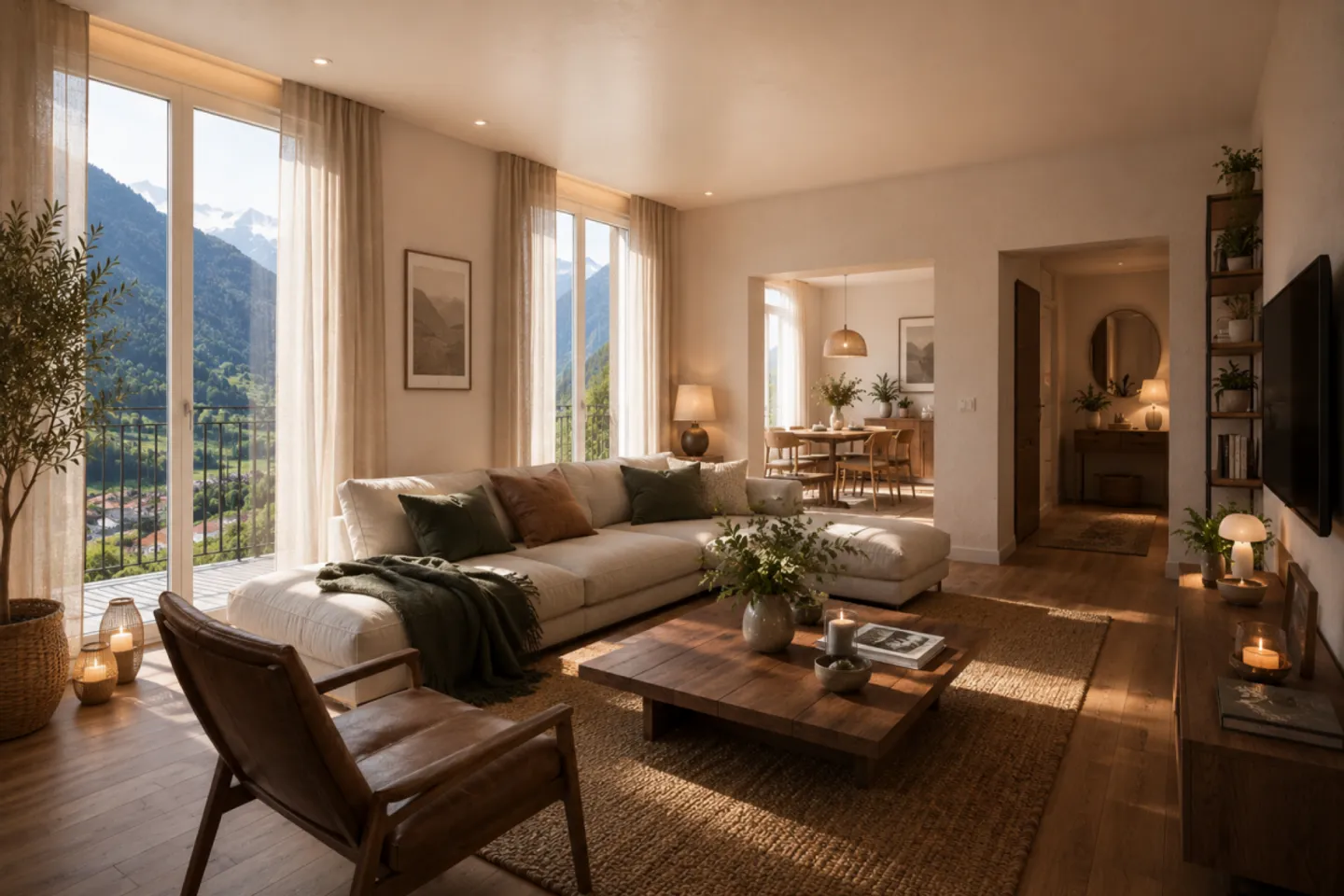Nuovo appartamento di 3,5 stanze n. 3 con balcone sud - Schönbühl 360° Wilderswil - Foto 7 di 10