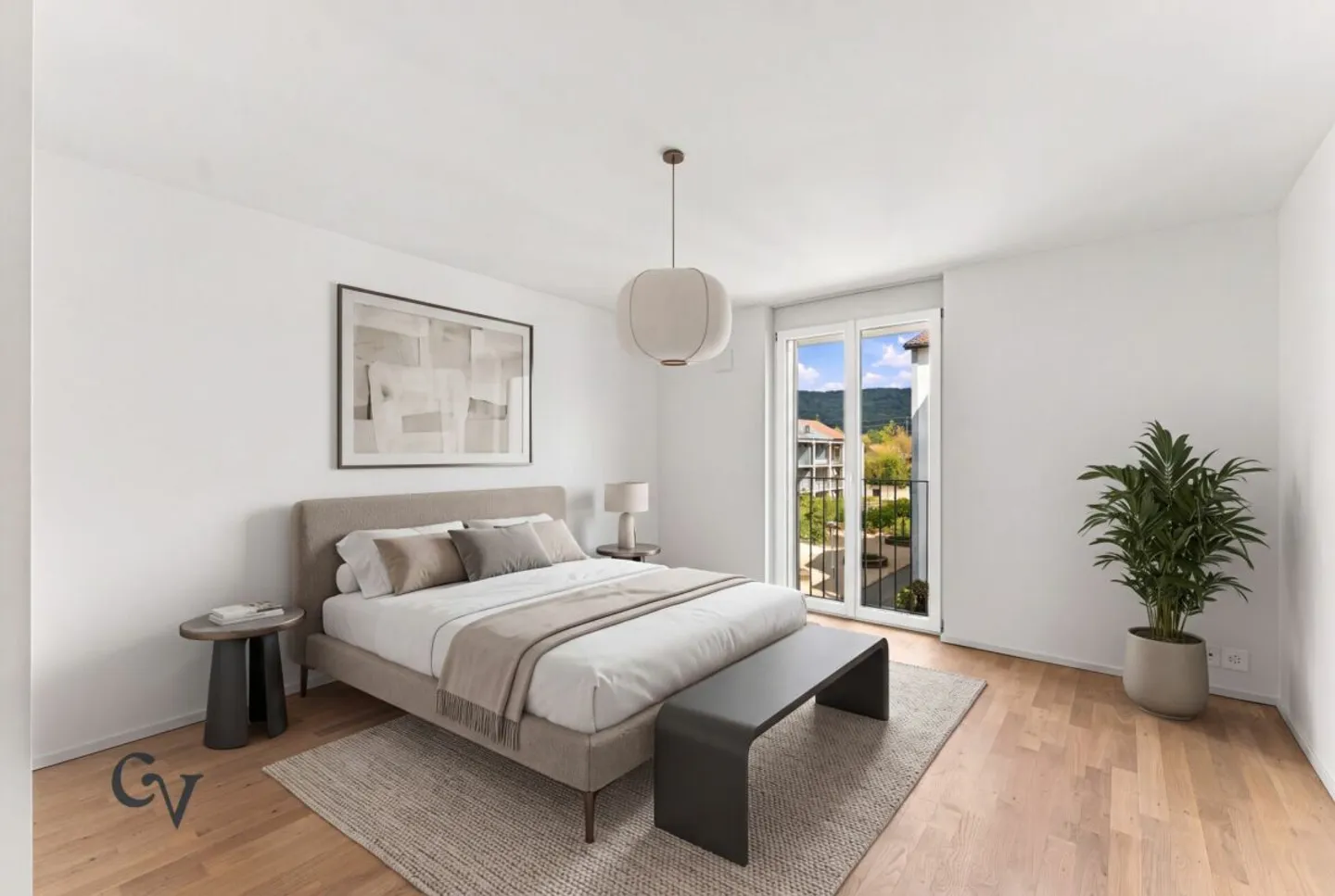 Habitat approuvé par la banque avec vue - moderne appartement d'angle 2.5 pièces dans la verdure - Photo 10 sur 13