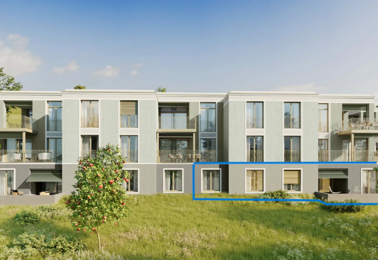 Appartement de jardin unique de 4,5 pièces - Photo 1 sur 7