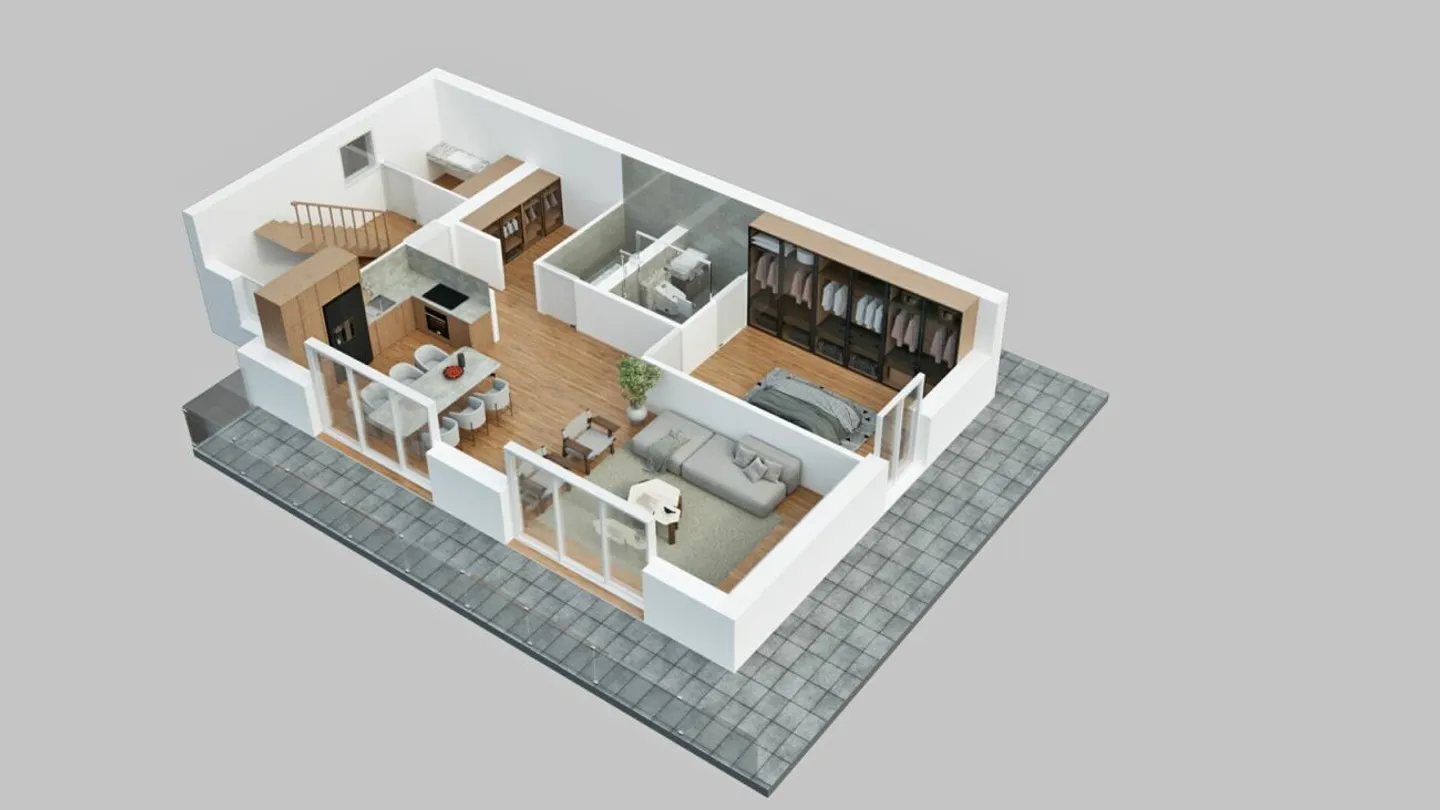 Moderner Chalet in Collombey - Foto 4 von 9