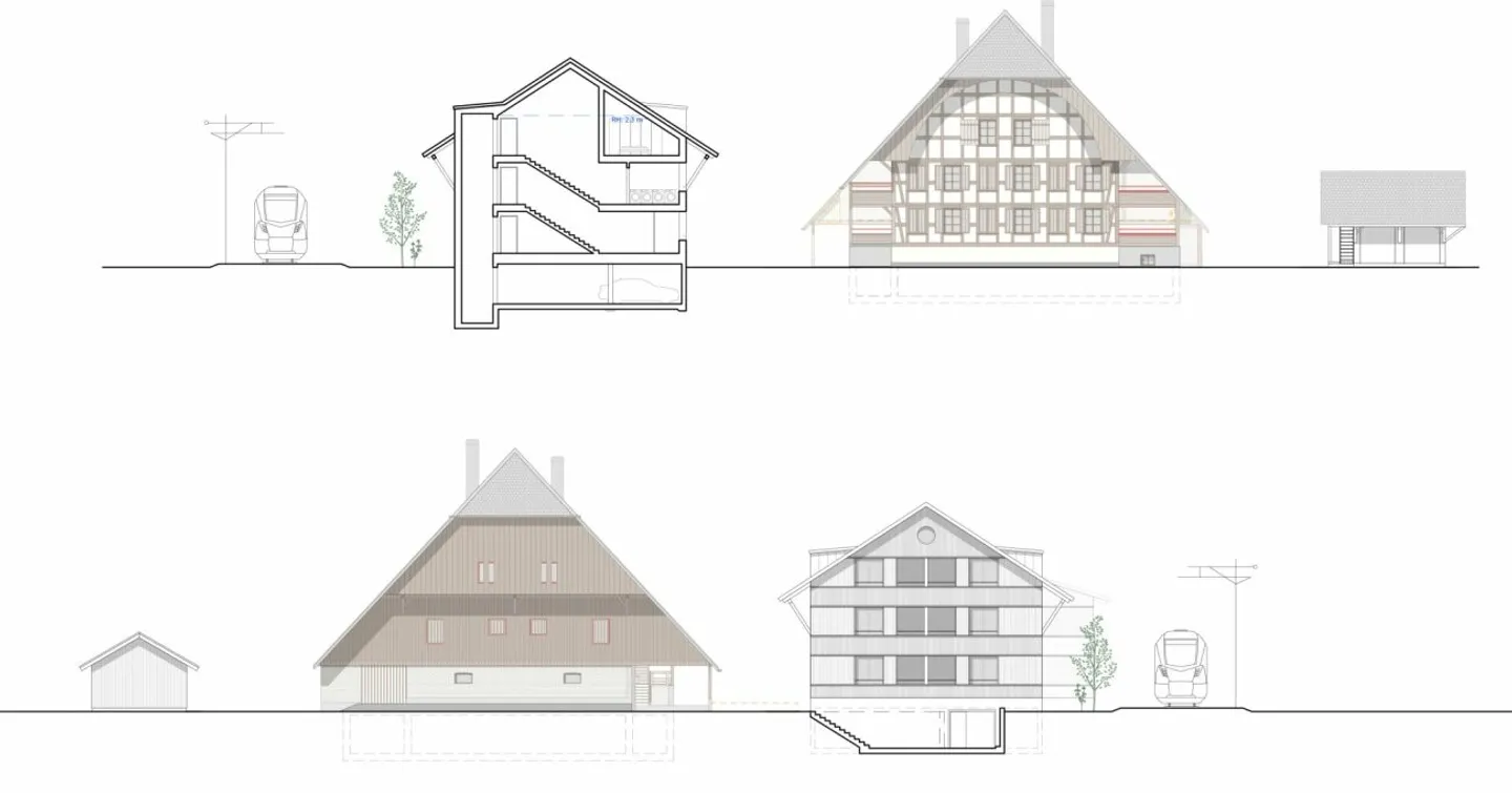 Ehemaliges Bauernhaus mit Baulandreserve und Architekturverpflichtung - Photo 6 sur 13