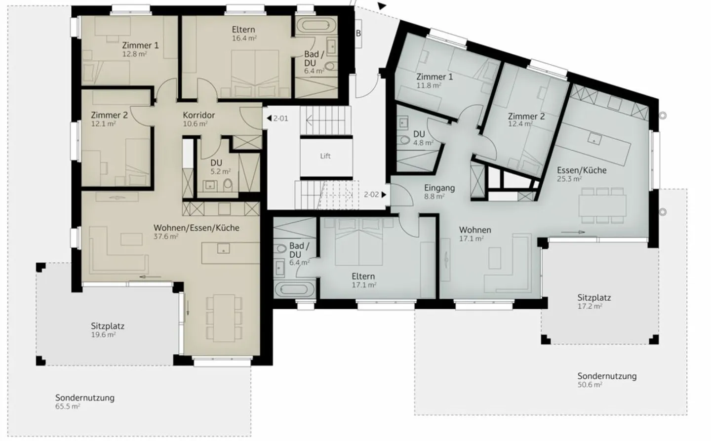 Modernes Gartenapartment in Islikon - Foto 8 von 10
