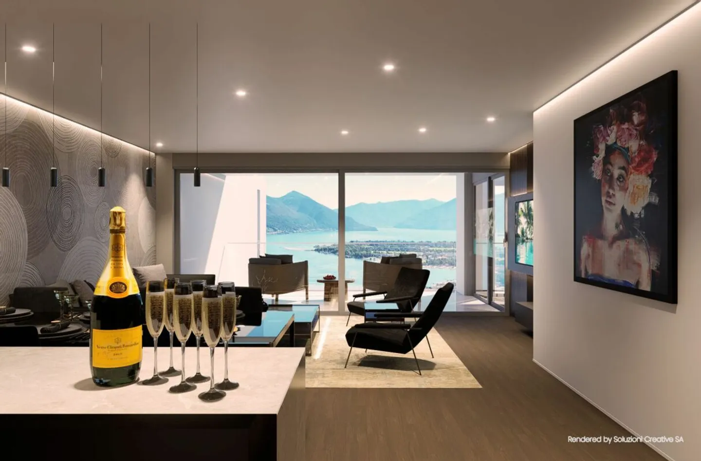 Luxuriöse 3.5 Zimmer: Modernität und Exzellenz mit Seeblick - Foto 2 von 13