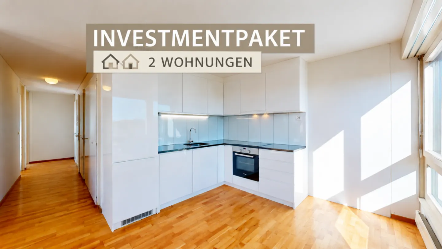 Pacchetto di investimento: appartamento di 3,5 e 2,5 stanze al 5° piano - Foto 1 di 12