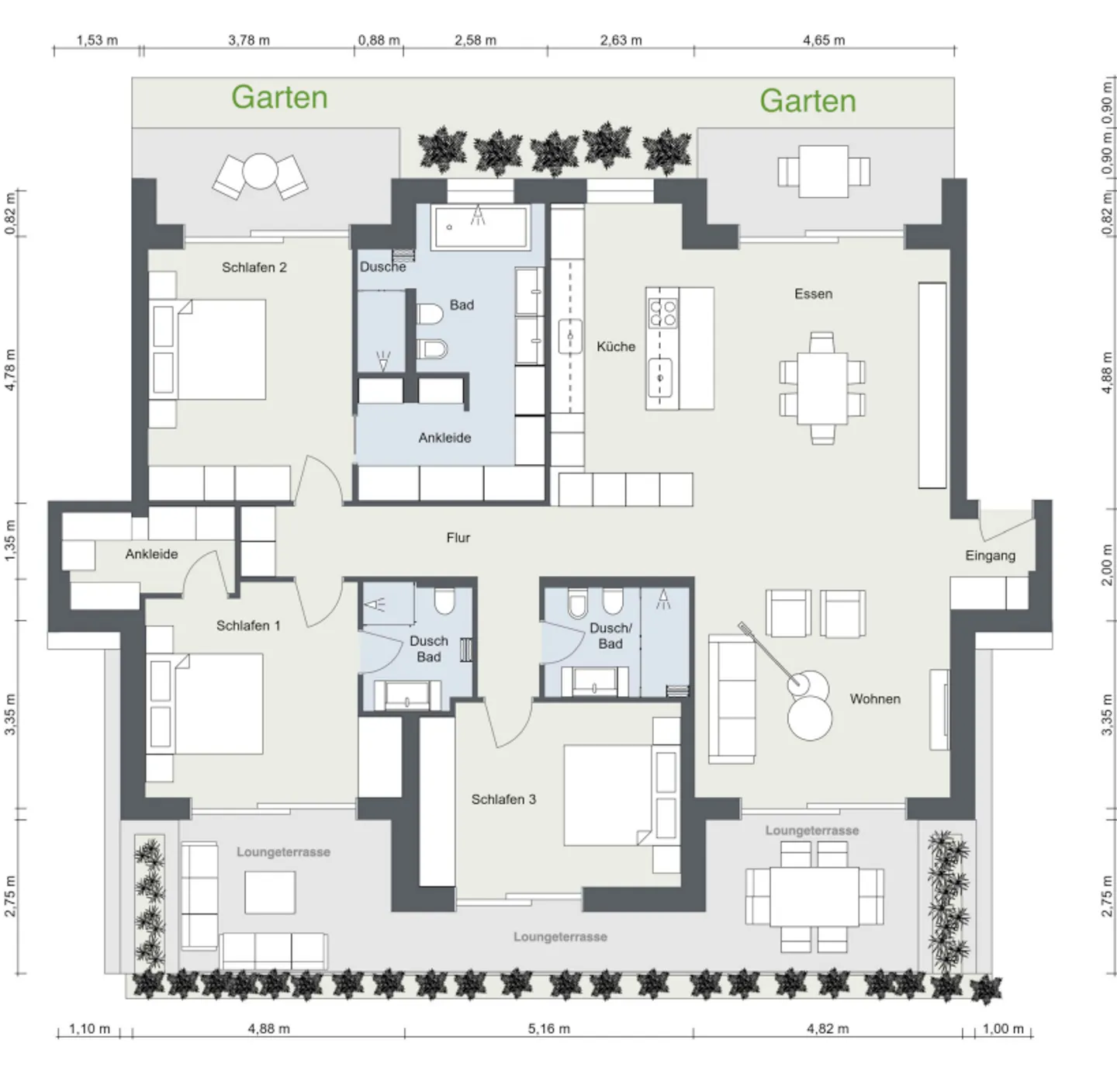 Luxuriöse Gartenwohnung in Locarno - Foto 6 von 13