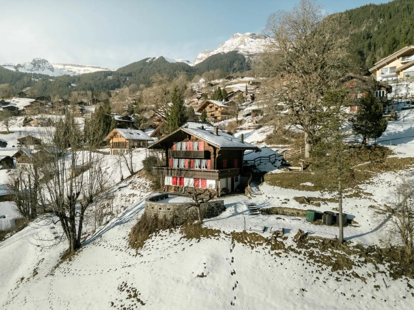Chalet Argovia with panoramic view of the Eiger - Photo 1 of 13