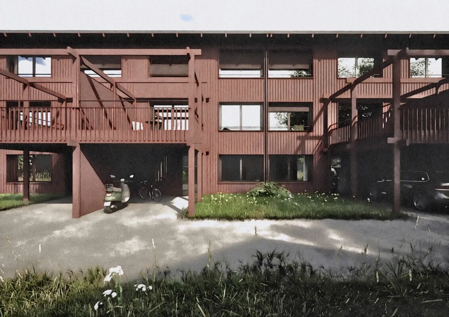 Modern Row House with Terrace - Photo 3 of 5