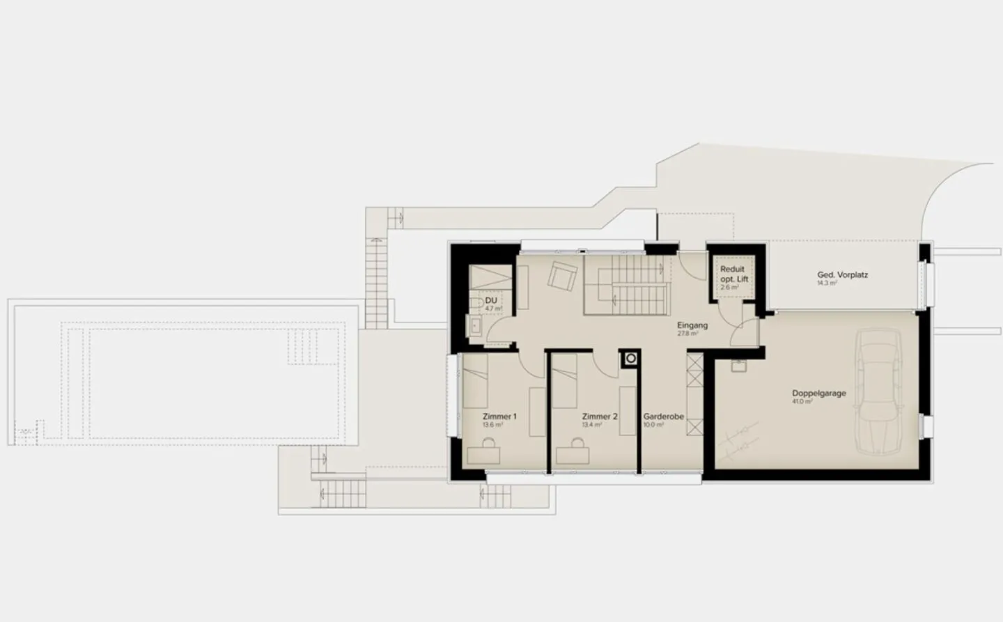 323 m² | Luxuriöses 6.5-Zimmer-Einfamilienhaus mit Pool - Foto 12 di 13