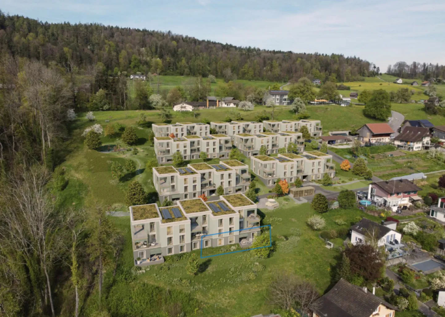 Appartement de jardin unique de 4,5 pièces - Photo 3 sur 7