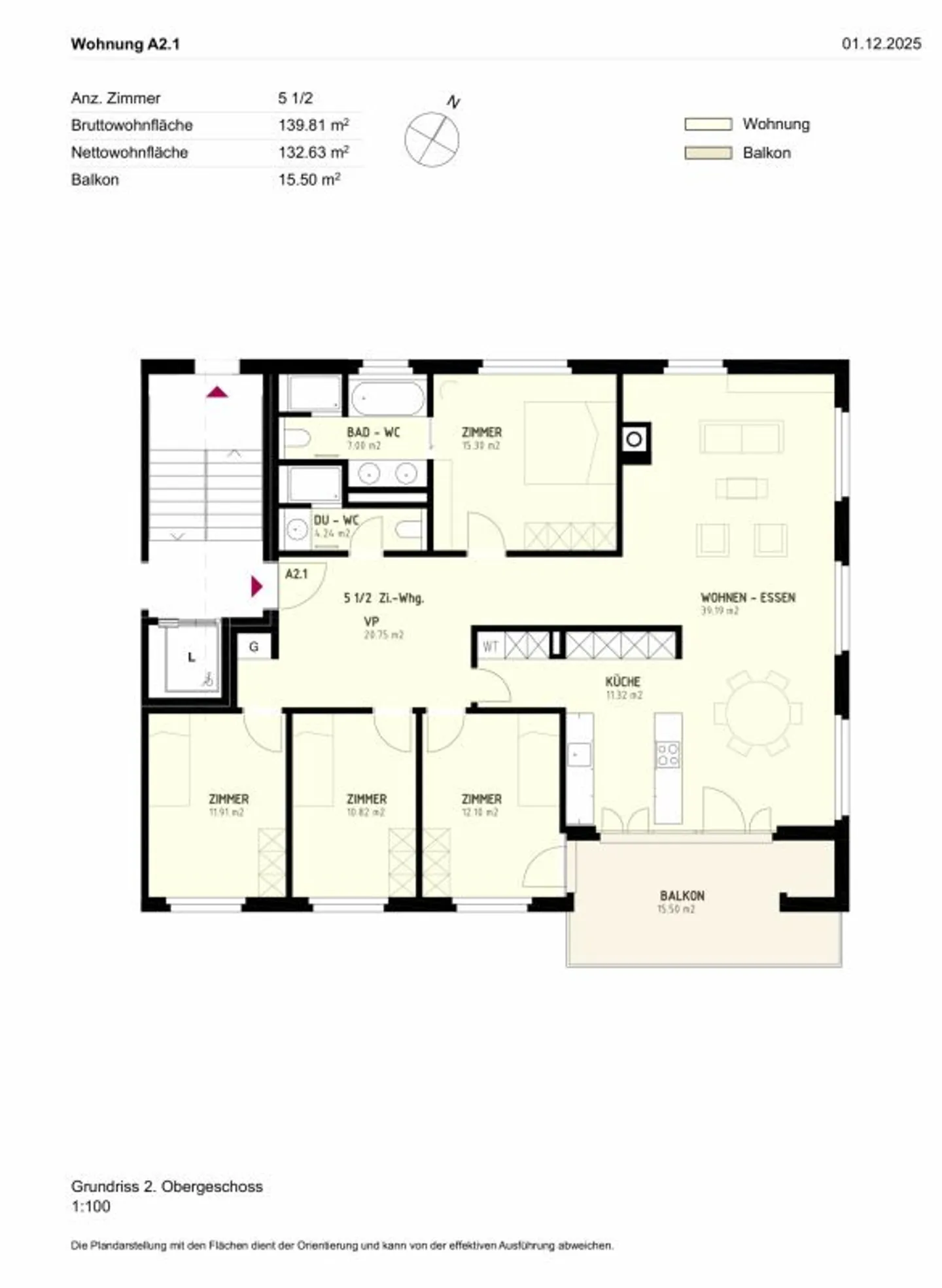 Wohnliche, helle 5.5-Zimmer-Wohnung mit modernem Komfort und einem einladenden Balkon - hier fühlt man sich gleich zu Hause in Bäretswil. - Foto 8 von 13