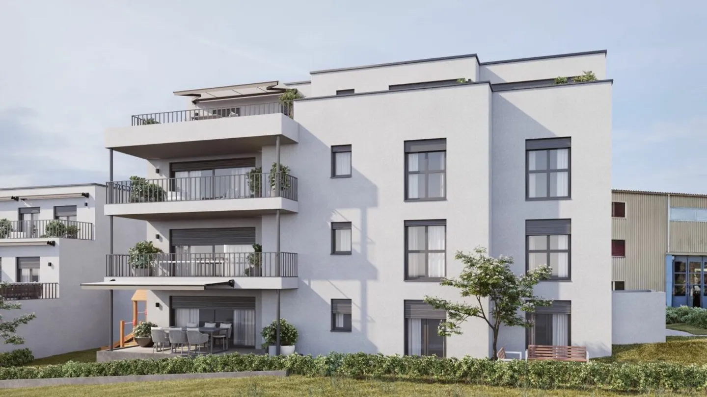 4½ Room Apartment with Terrace: New Building with Green View - Photo 9 of 10