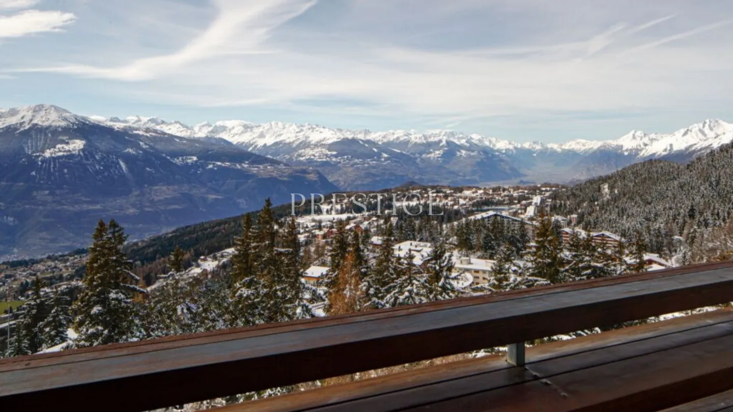 EXKLUSIVITÄT - Duplex-Wohnung 3½ Zimmer mit Südbalkonen und Panoramablick - Crans-Montana (Vermala) - Foto 1 von 13