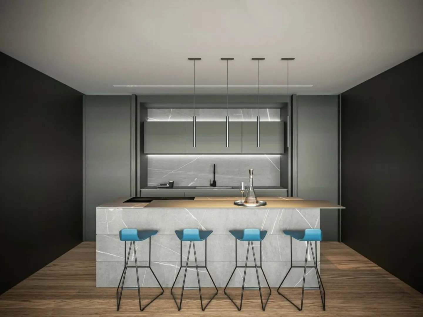 BRIONE S/MINUSIO - Moderne Reihenvilla mit privatem Garten - Foto 4 von 11