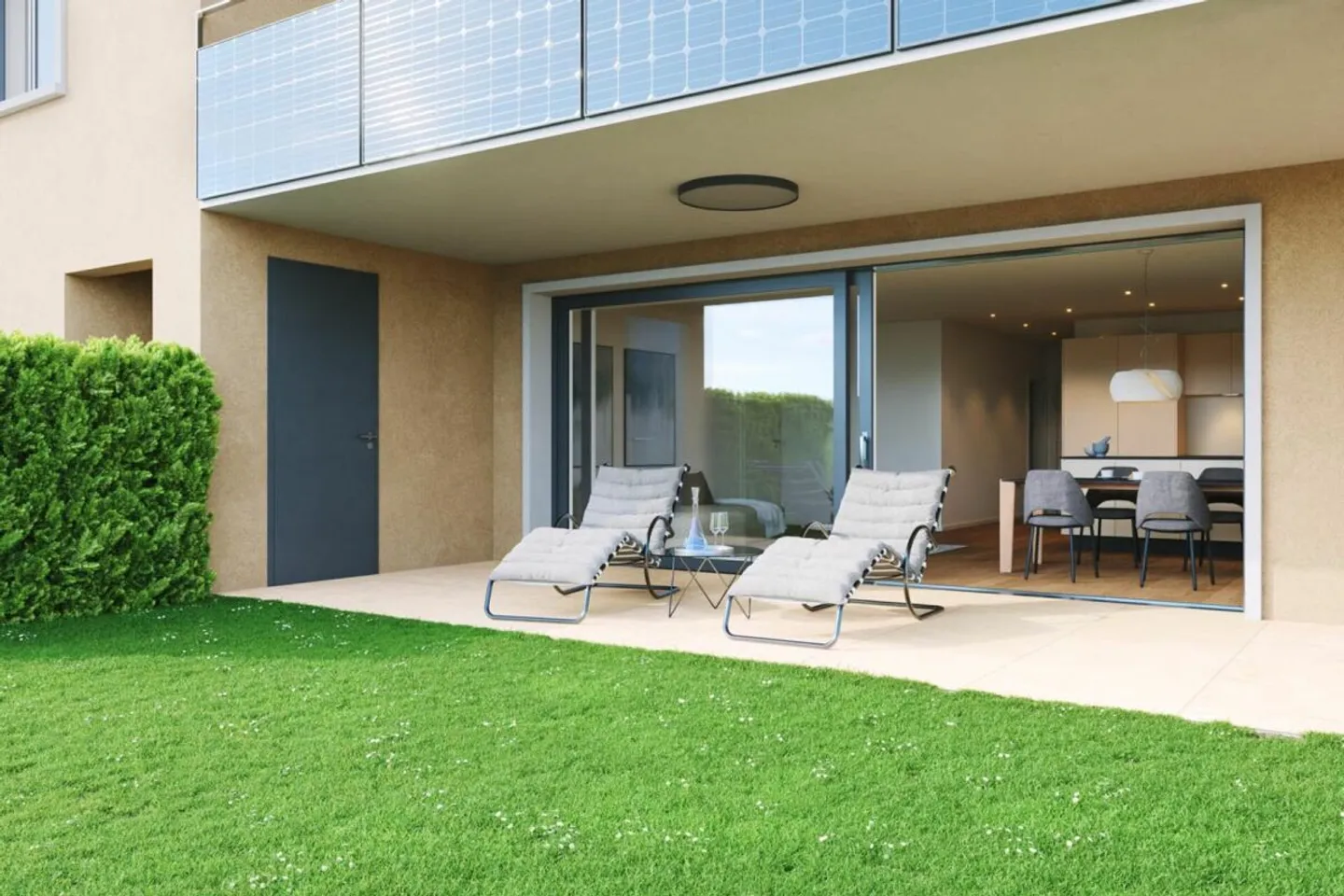 Nouveau projet de construction "Sonnenwiese" - Appartement de 3,5 pièces au rez-de-chaussée (Appartement n° 2) - Photo 2 sur 5