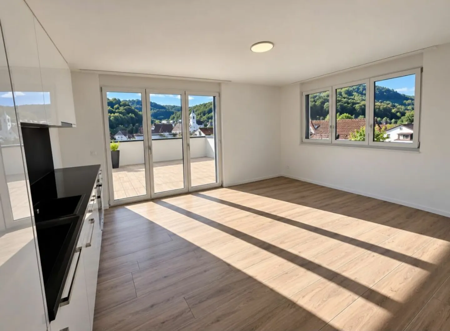 Appartement penthouse 2.5 pièces dans un NOUVEAU BÂTIMENT avec grande terrasse de 52 m², seconde location - Photo 3 sur 10