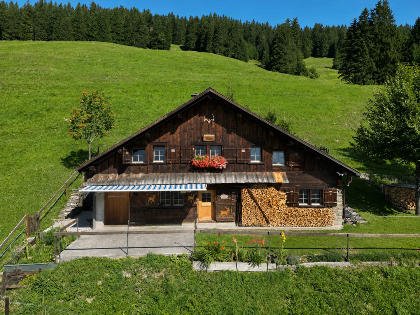 Freistehendes Ferienhaus an ruhiger und sonniger Lage in Elm, Gemeinde Glarus Süd - Foto 2 von 13