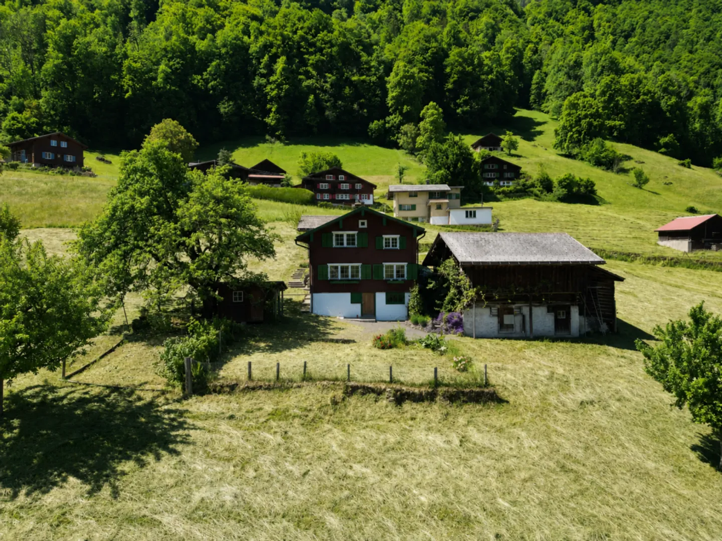 Charmantes Freistehendes Haus in Nidfurn - Foto 1 von 13