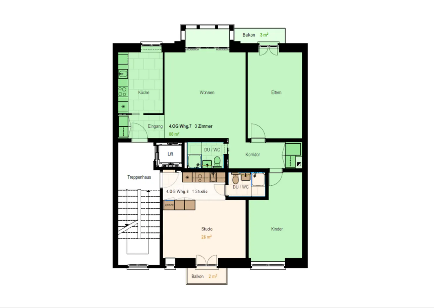 Charmante Wohnung im Bruchquartier - Foto 9 von 10