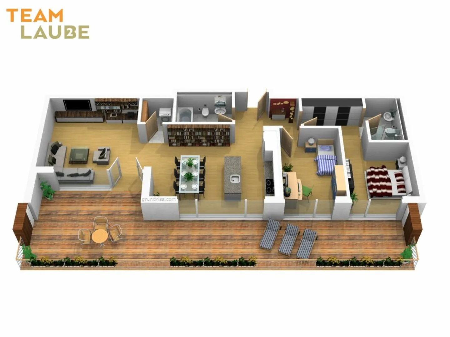 Moderne 3.5-Zimmer-Wohnung mit Balkon - Foto 1 von 10