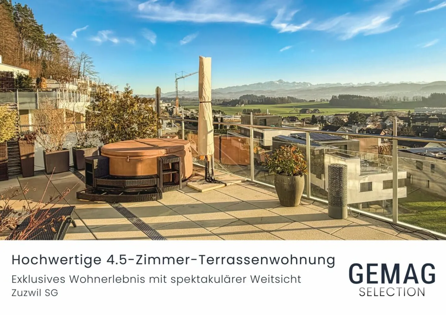 Hochwertige 4.5-Terrassenwohnung - Exklusives Wohnerlebnis mit spektakulärer Weitsicht - Foto 1 von 13