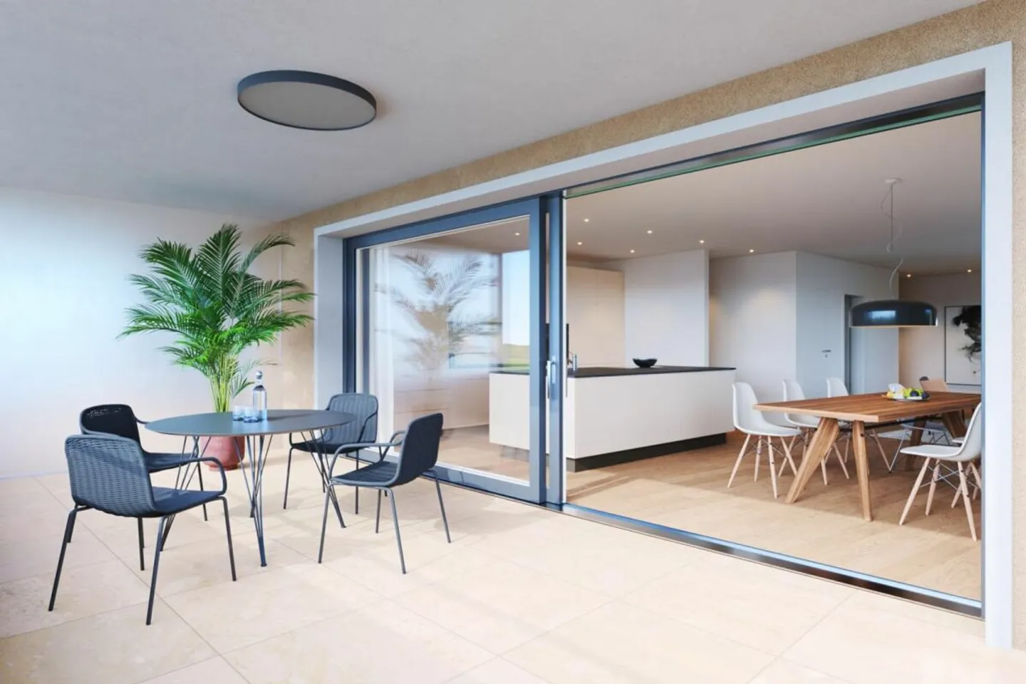 Nouveau projet de construction "Sonnenwiese" - Appartement en maisonette de 4,5 pièces au rez-de-chaussée et au 1er étage (Appartement n° 1) - Photo 2 sur 5