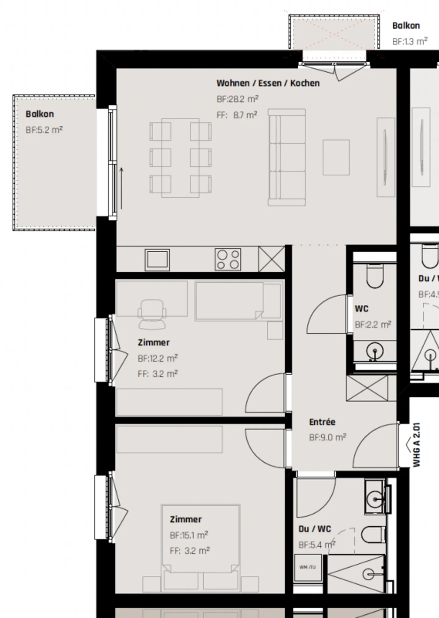 Neubauwohnung mit exklusivem Ausbaustandard an bester Lage in St. Gallen - Foto 8 von 8