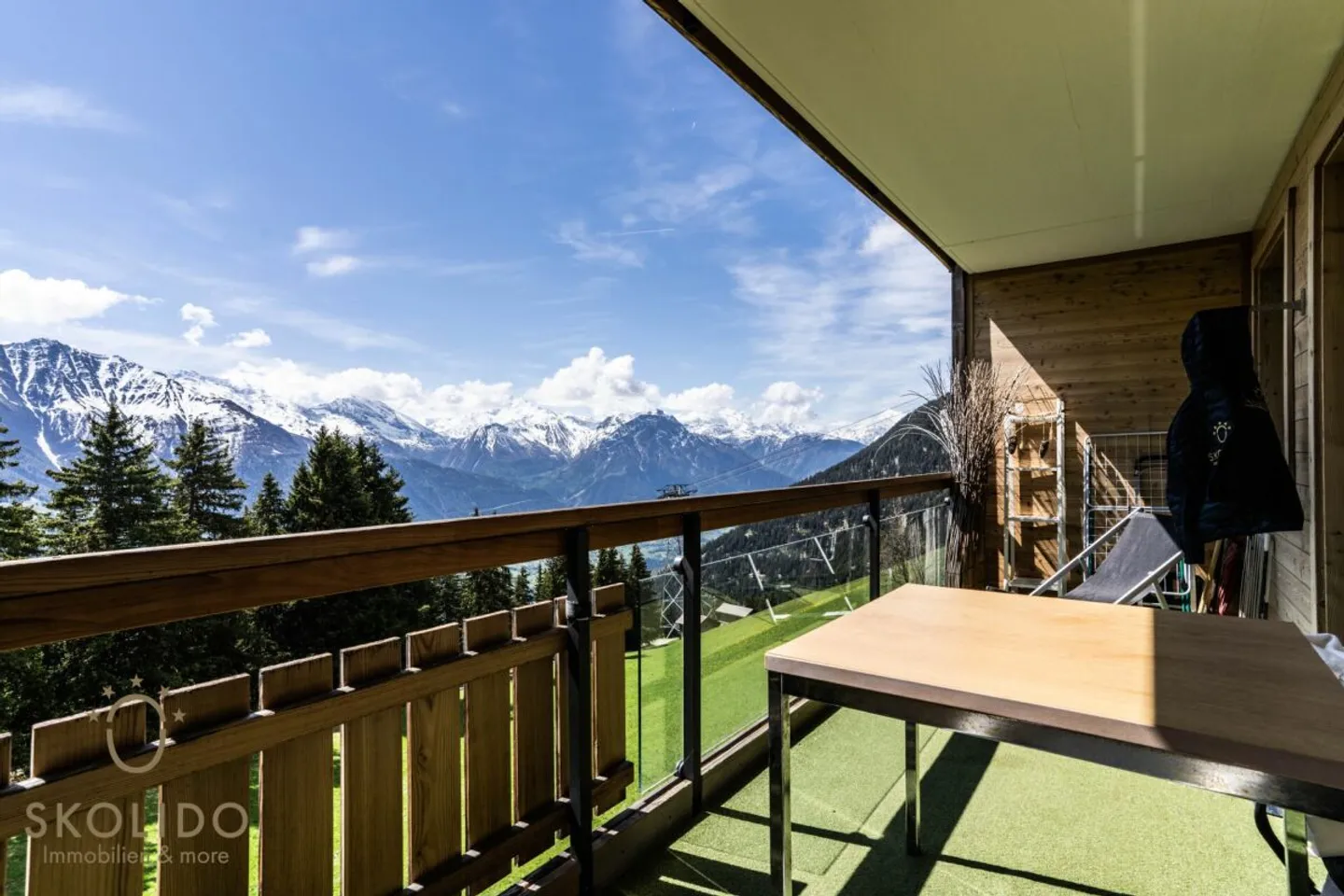 Grosses Studio-Apartment mit unverbaubarem Weitblick in der Aletscharena - Photo 12 sur 13