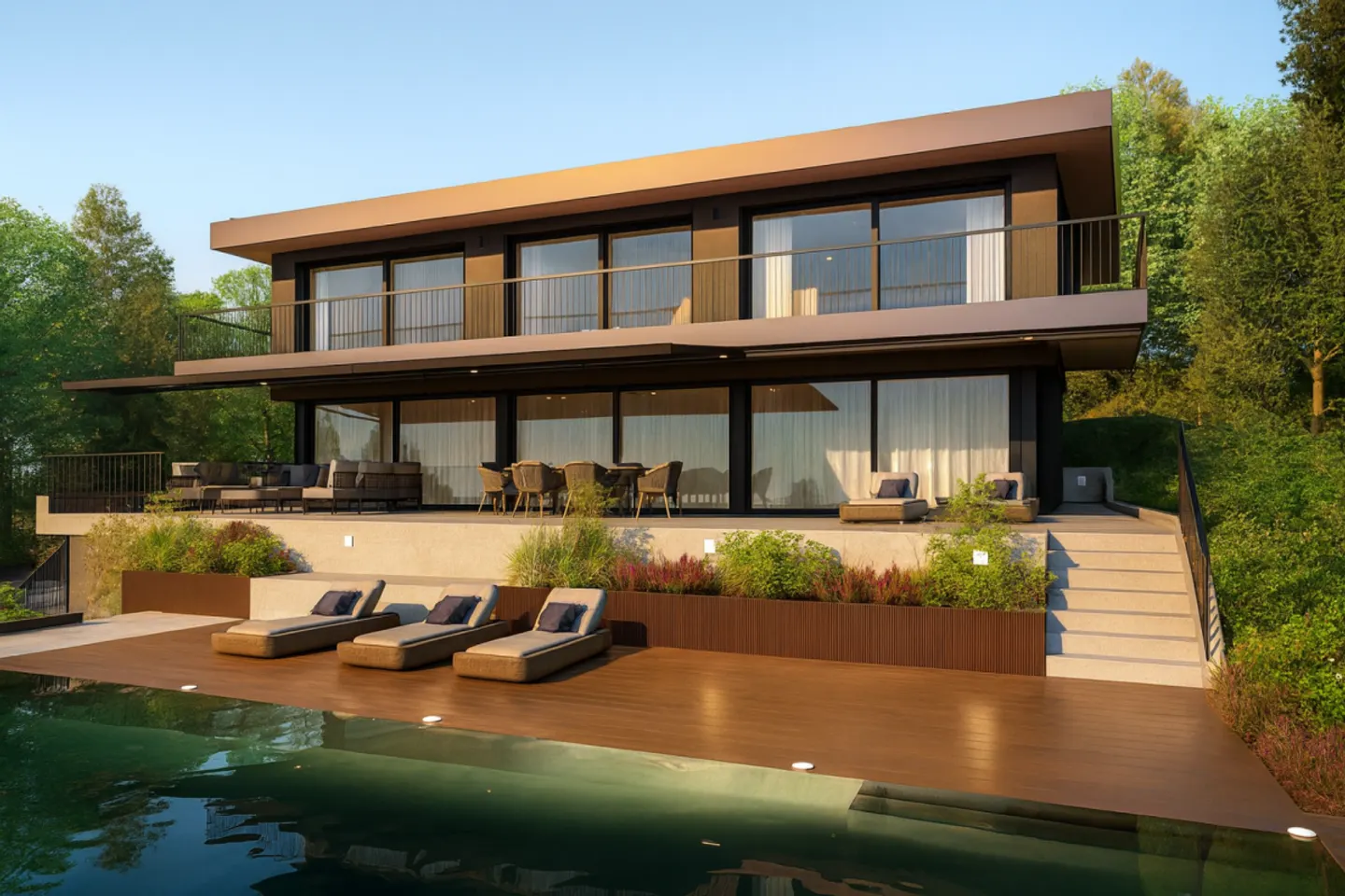 Magnificent 5.5-room villa with panoramic views of Lake Geneva - Photo 5 of 9