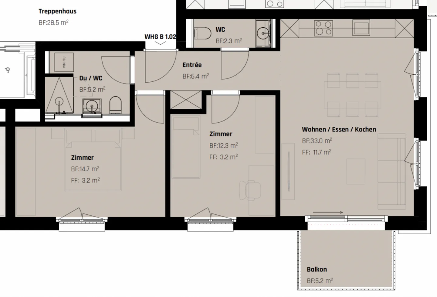Stadtleben trifft Wohnqualität - Luxuriöse Neubauwohnung in St. Gallen - Foto 6 di 6