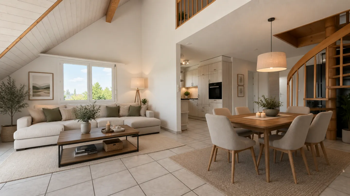 Vivre avec une vue - Spacieux penthouse en duplex avec galerie et balcon ensoleillé - Photo 1 sur 13