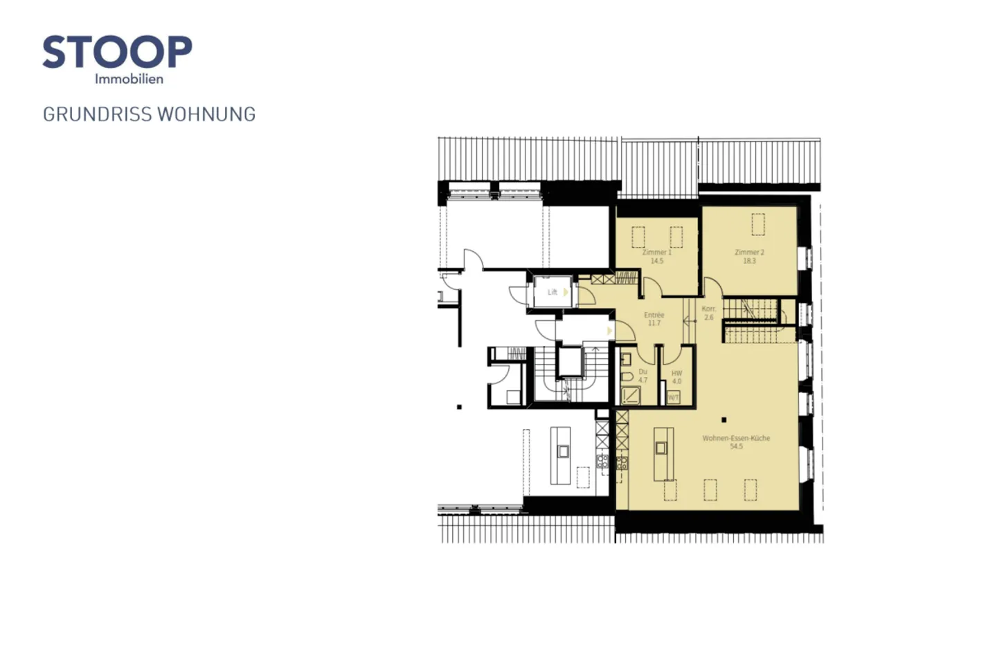 Appartamento duplex di 4,5 locali - Foto 9 di 10