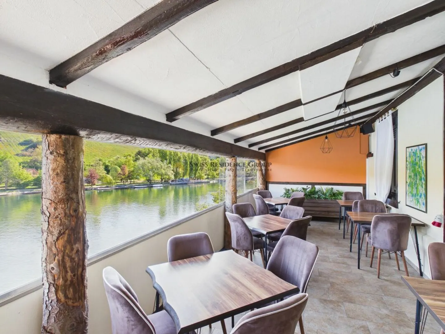 Gastronomie exclusive avec jardin d'hiver et vue sur le Rhin - Photo 7 sur 13