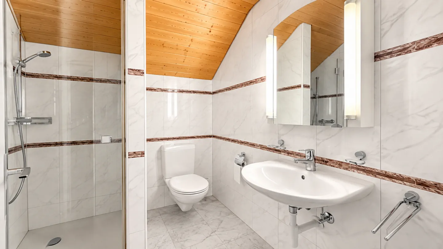Spacieux appartement mansardé de 4.5 pièces avec cheminée & 2 balcons - Photo 8 sur 10