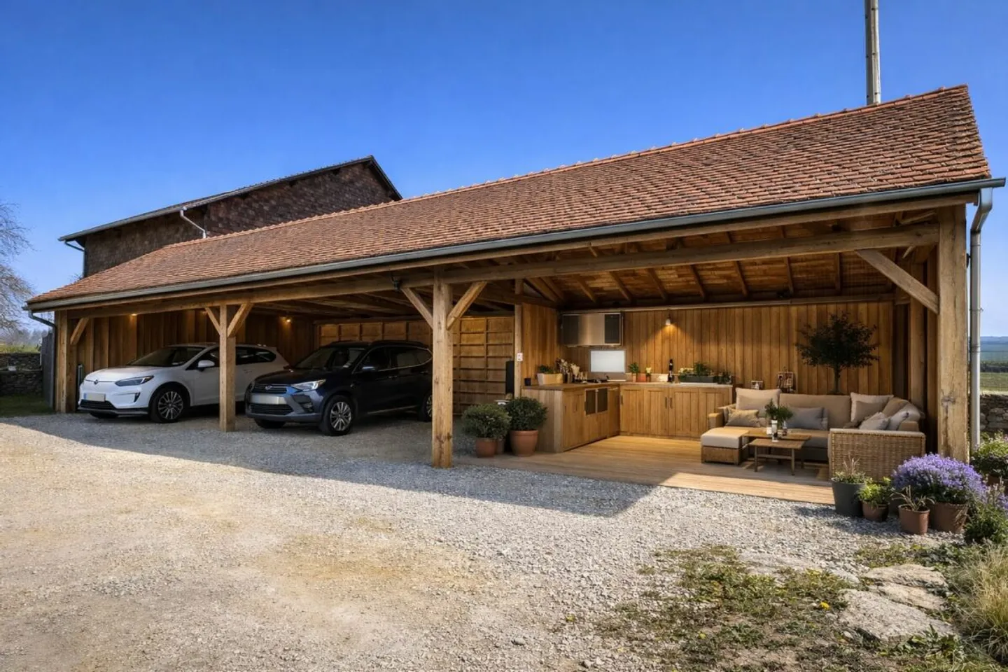 Umbaubares Grundstück mit ländlichem Gebäude - Foto 9 von 13