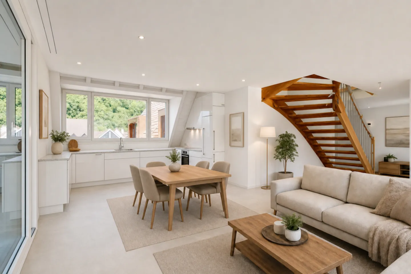 Vivre dans le village - Nouvel appartement en maisonette de 4,5 pièces - Photo 2 sur 13