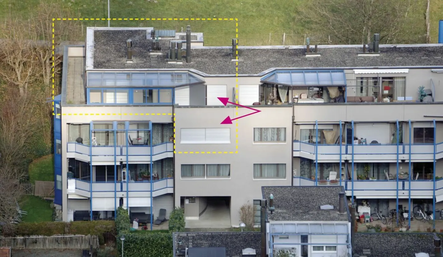 Attractive 5.5-room penthouse maisonette apartment with large roof terrace and panoramic view - Photo 1 of 13