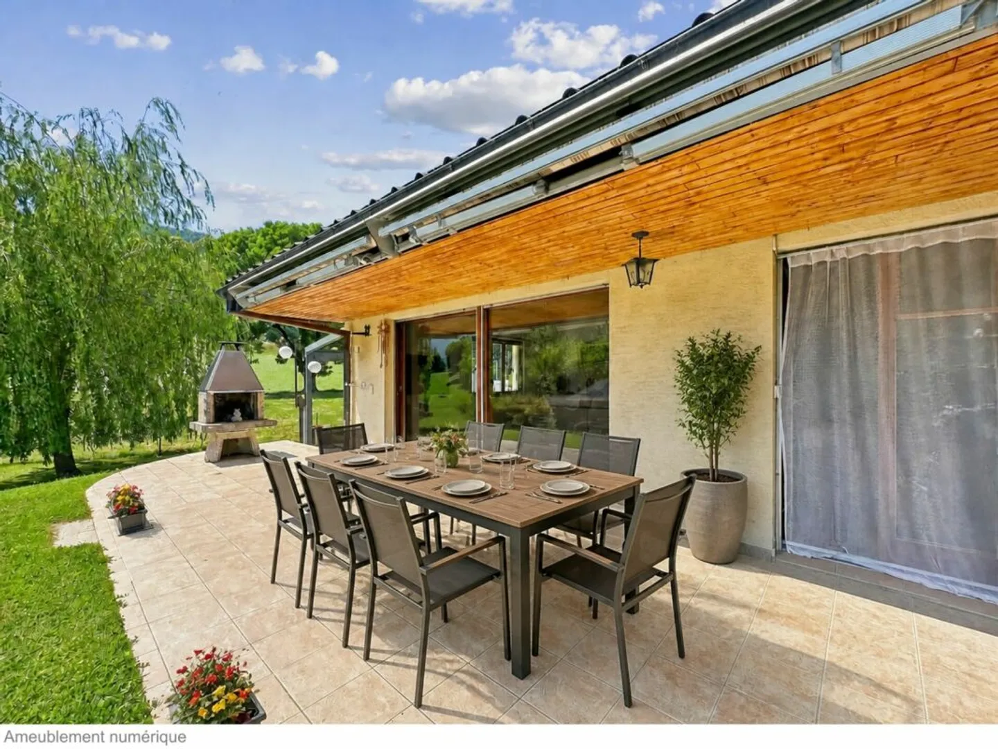 VILLA INDIVIDUELLE DE PLAIN-PIED EN BORDURE DE ZONE AGRICOLE AVEC UN RUISSEAU - Foto 8 di 13