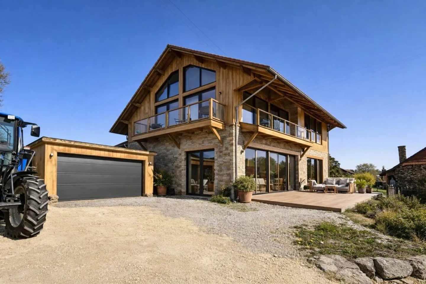 Umbaubares Grundstück mit ländlichem Gebäude - Foto 5 von 13