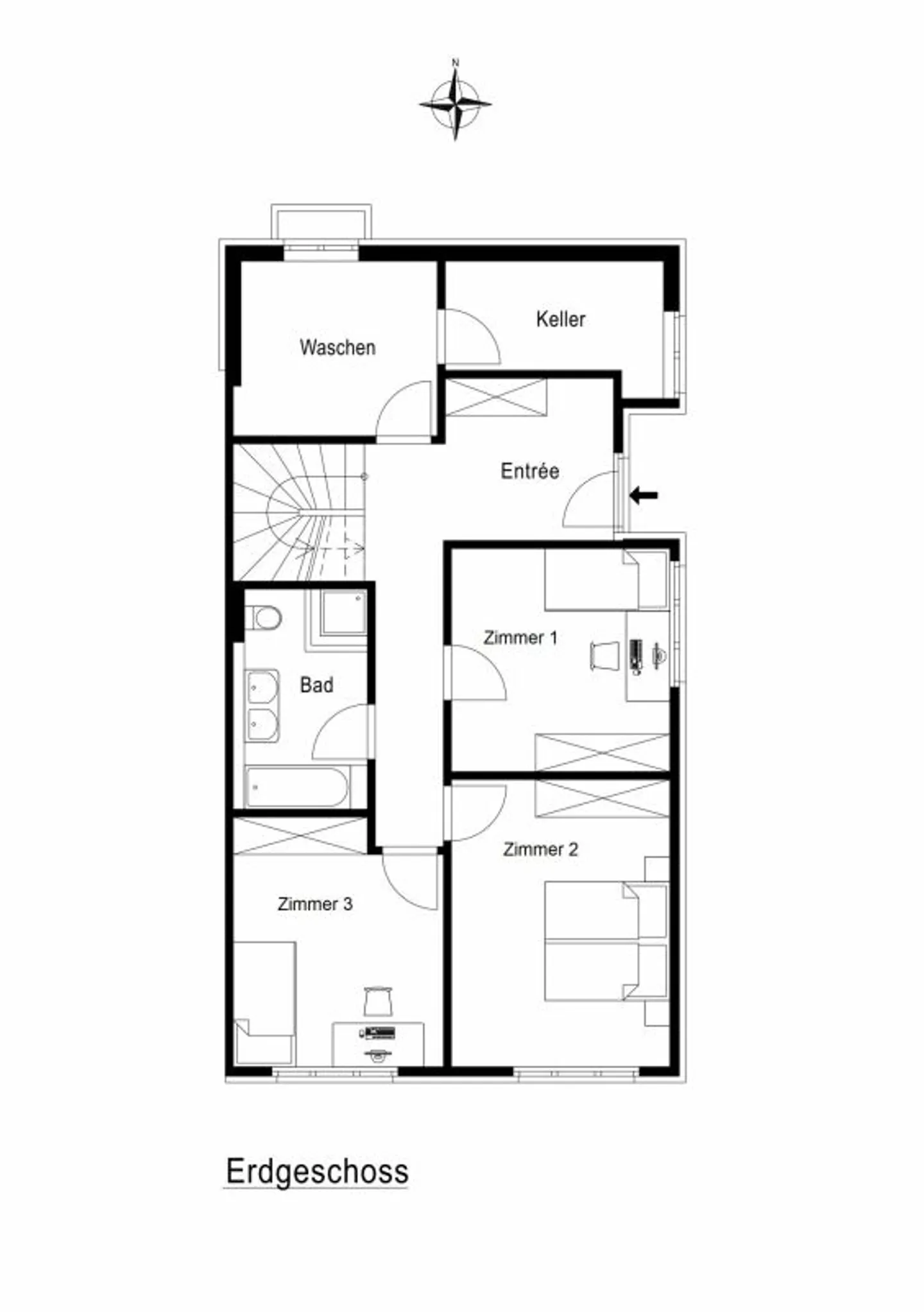 Charmantes Doppelhaus mit Garten - Foto 11 von 13