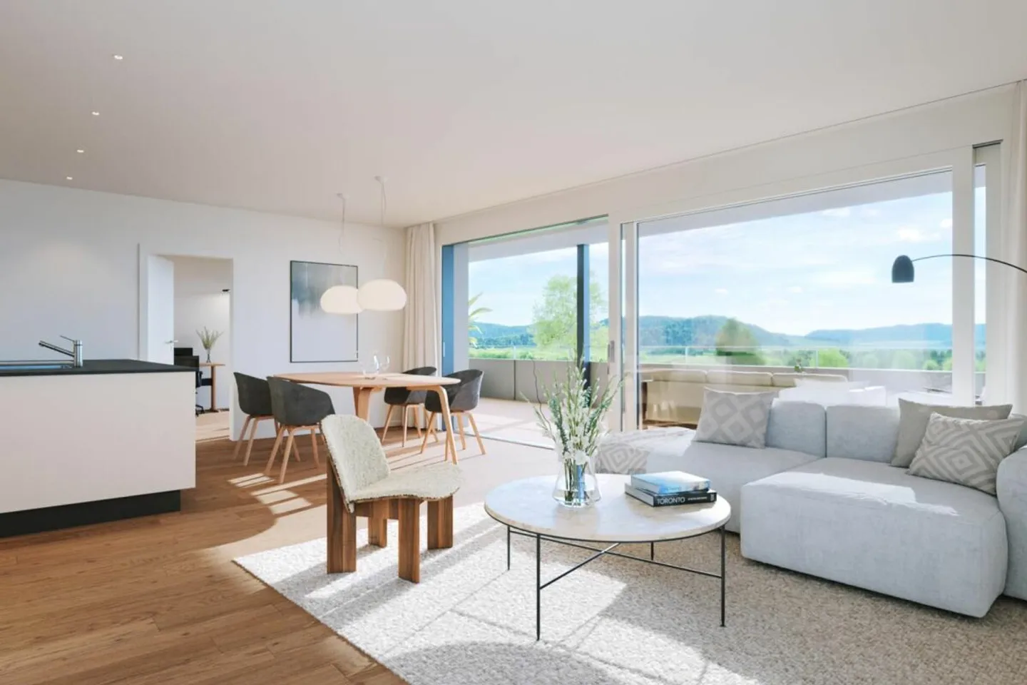 Nouveau projet de construction "Sonnenwiese" - Appartement de 4,5 pièces au 1er étage (Appartement n° 5) - Photo 1 sur 4