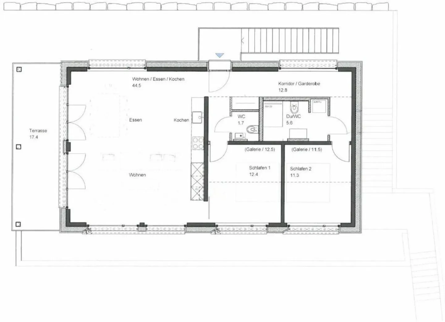 Great, bright 3.5-room apartment in the new building House Gürgetsch - Photo 9 of 9