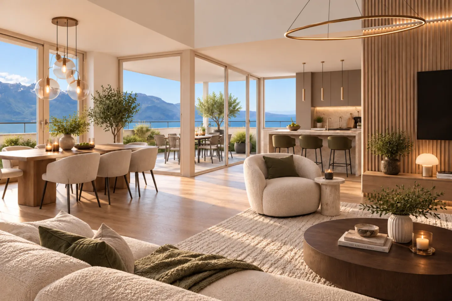 Chardonne - Magnifica villa a schiera nuova di 6,5 locali con vista mozzafiato sul Lago di Ginevra - Foto 1 di 4