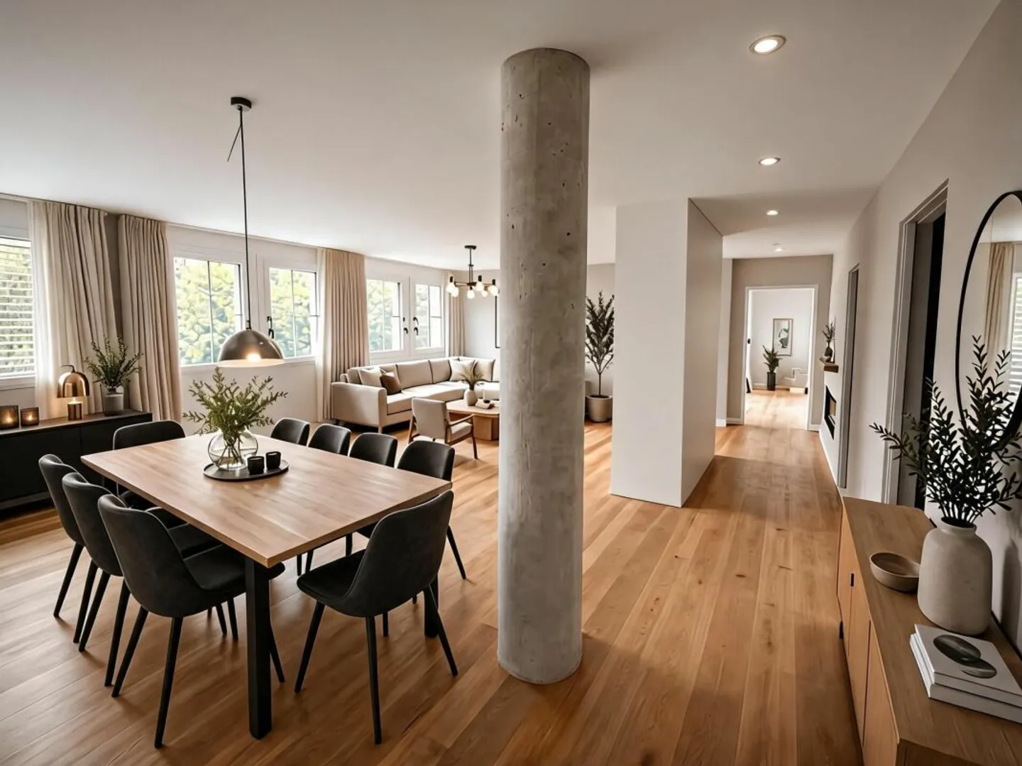 Stilvolles Apartment mit Loggia - Foto 3 von 12