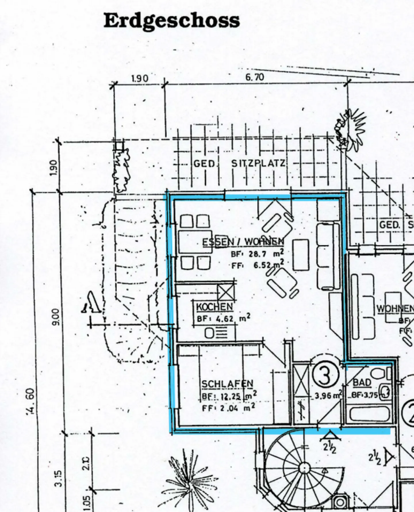 Appartement 2.5 pièces au rez-de-chaussée dans un endroit calme - Photo 7 sur 8